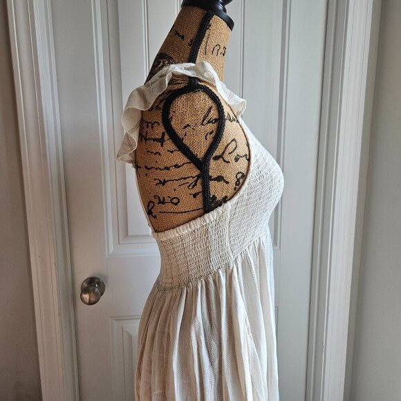 Free People Chambray Butterflies Midi Dress Size XS - Picture 14 of 15